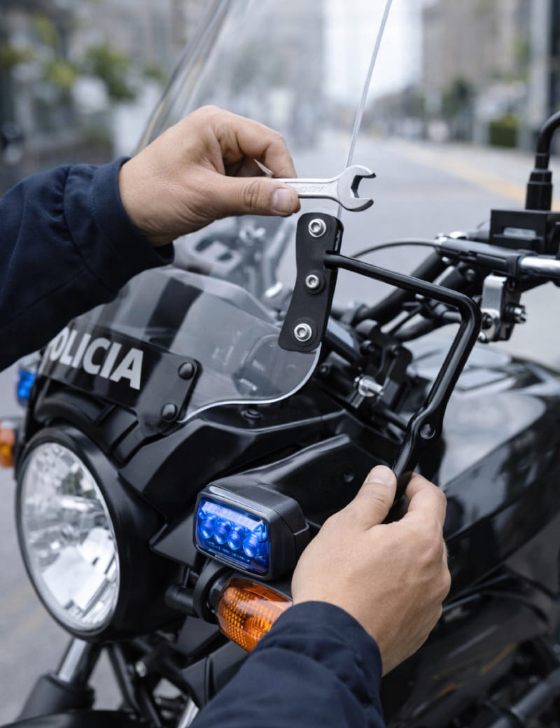 Soporte de Parabrisa LAC Izquierdo